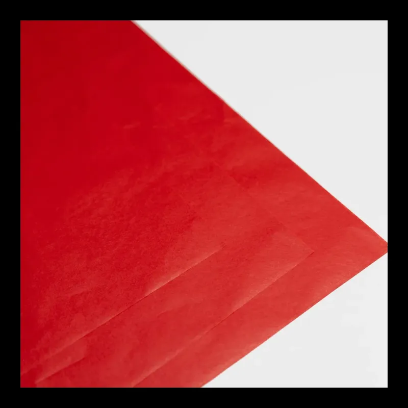 Бумага тишью, цвет красный, 500мм*750мм, 17 г/м2 (100 листов/уп)