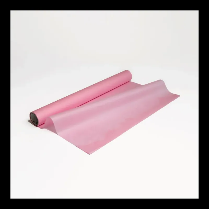 Бумага тишью в рулоне, цвет пастельный розовый, 500мм*10м, 17 г/м2
