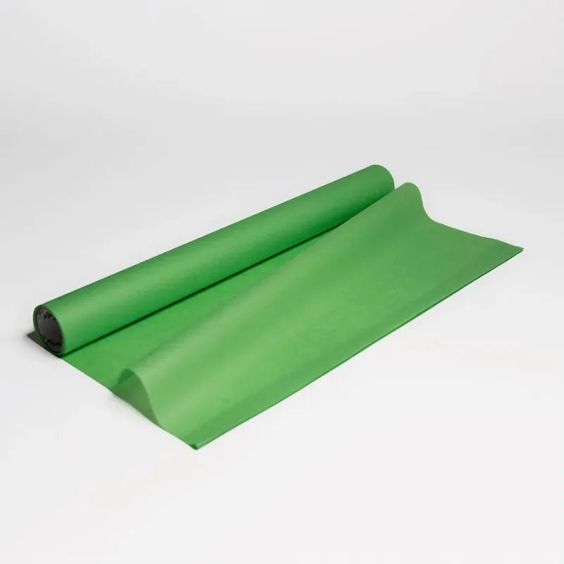 Бумага тишью в рулоне, цвет зеленая трава, 500мм*10м, 17 г/м2