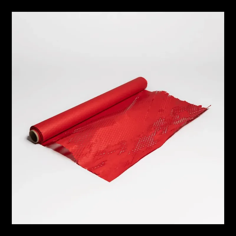 PerfectoPack, крафт-бумага сетчатая (сотовая), красная, 5 м