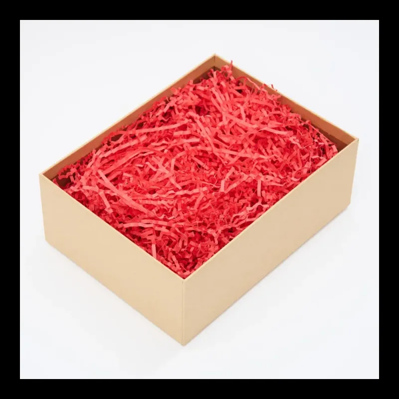 бум.Наполнитель из крафт-бумаги, цвет "Красный интенсив", пл.80 г/м2, упак. 3 кг