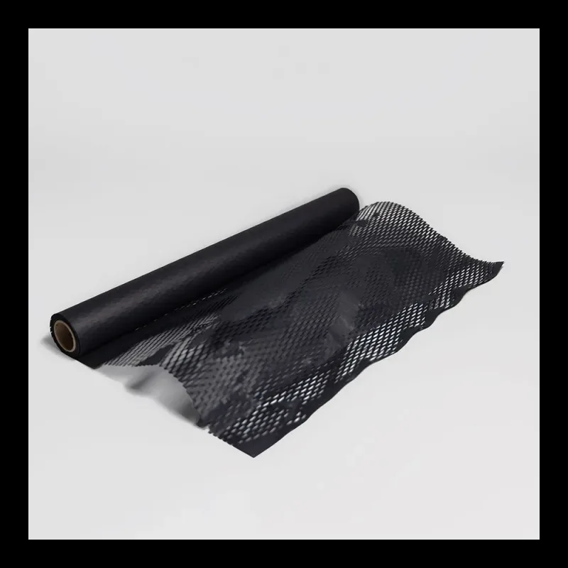 PerfectoPack, крафт-бумага сетчатая (сотовая), черная, 5 м