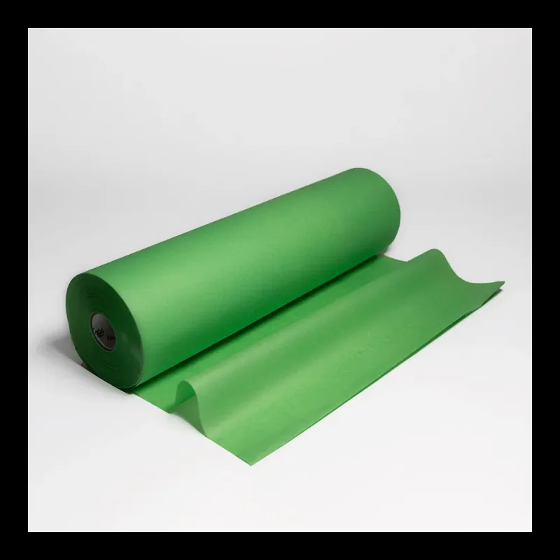 Бумага тишью в рулоне, цвет зеленая трава, 500мм*100м, 17 г/м2