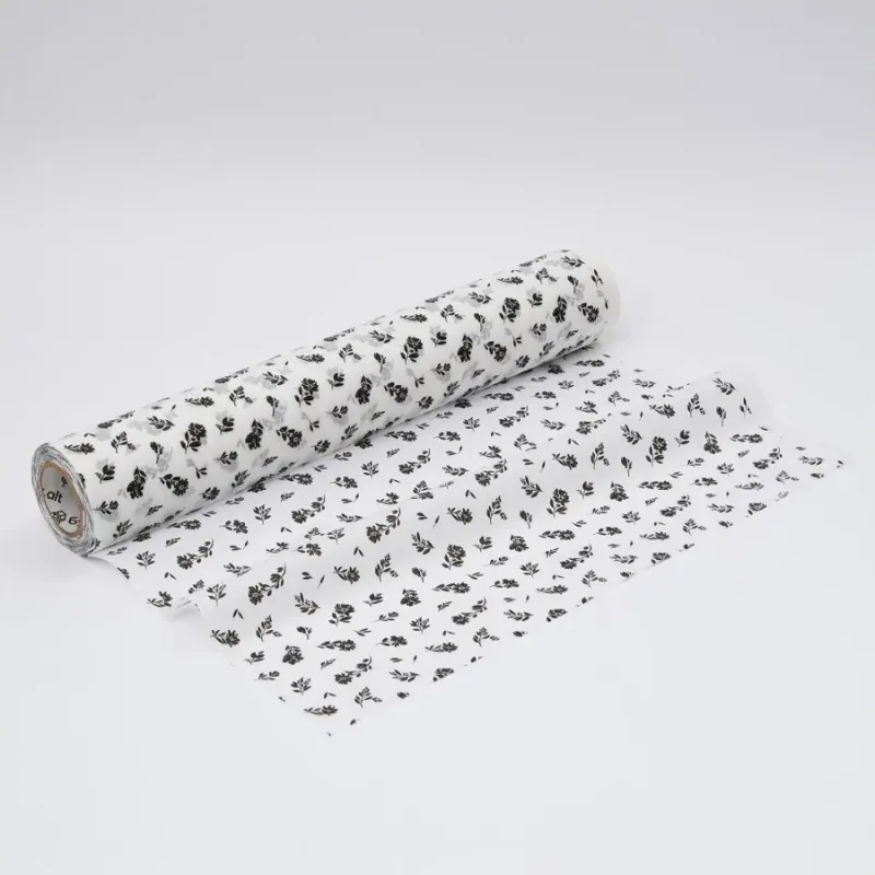 Бумага тишью в рулоне, 420мм*50м, 25 г/м2, «Прованс», цв.печати черный